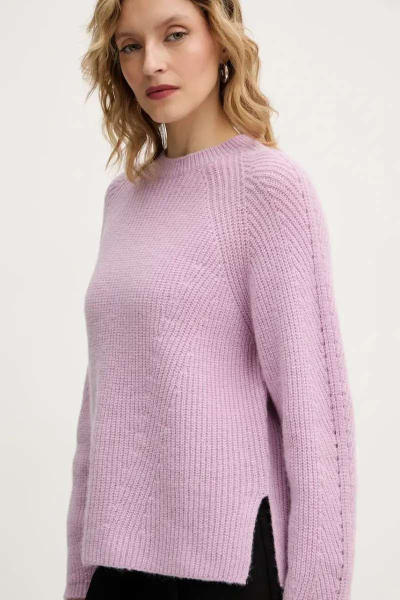 maglione con alpaca Rosa miniatura 4