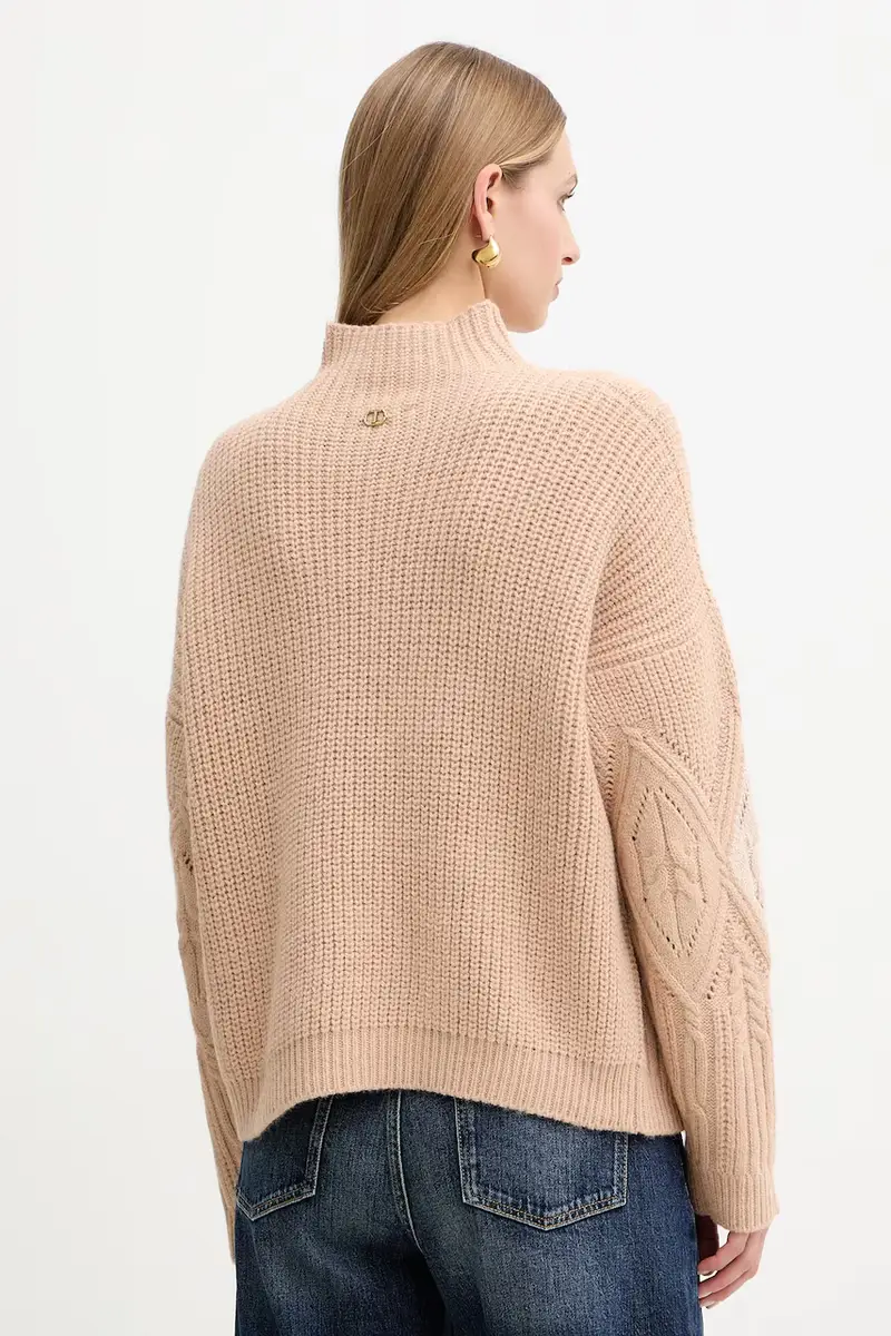 maglione con lana Arancione miniatura 3