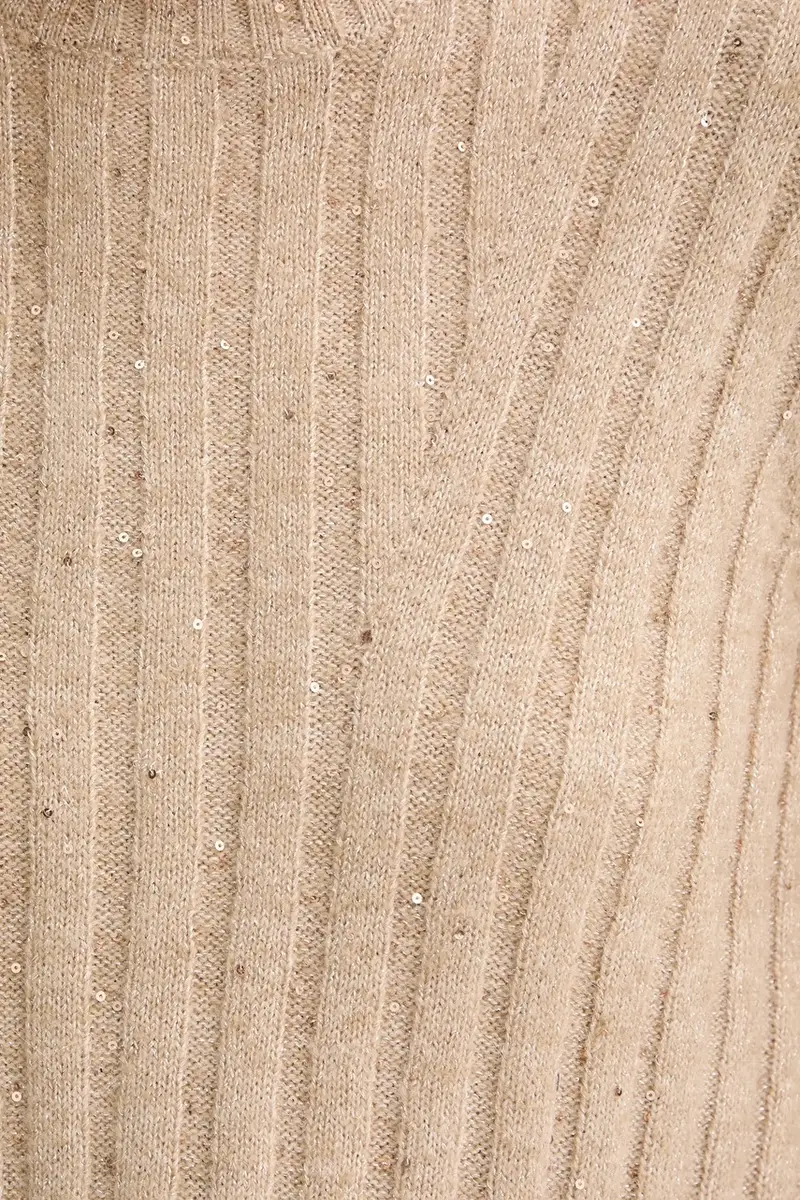 maglione con lana Beige miniatura 5