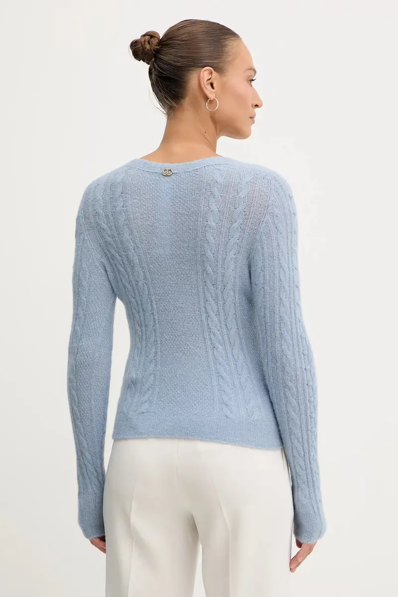 maglione con lana Blu miniatura 3