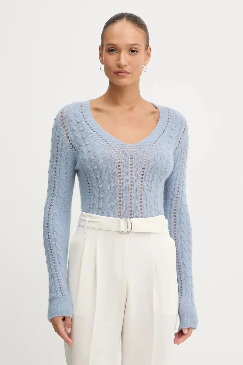 maglione con lana Blu