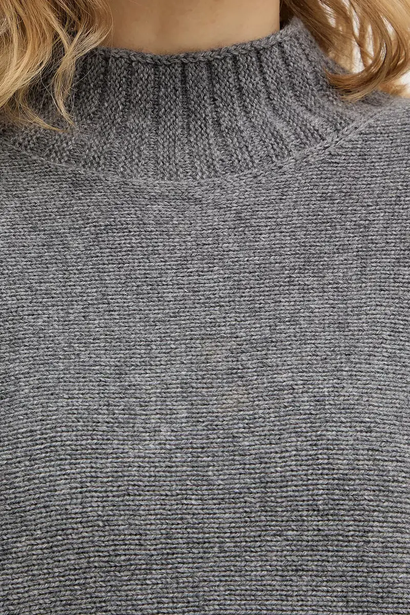 maglione con lana Grigio miniatura 5