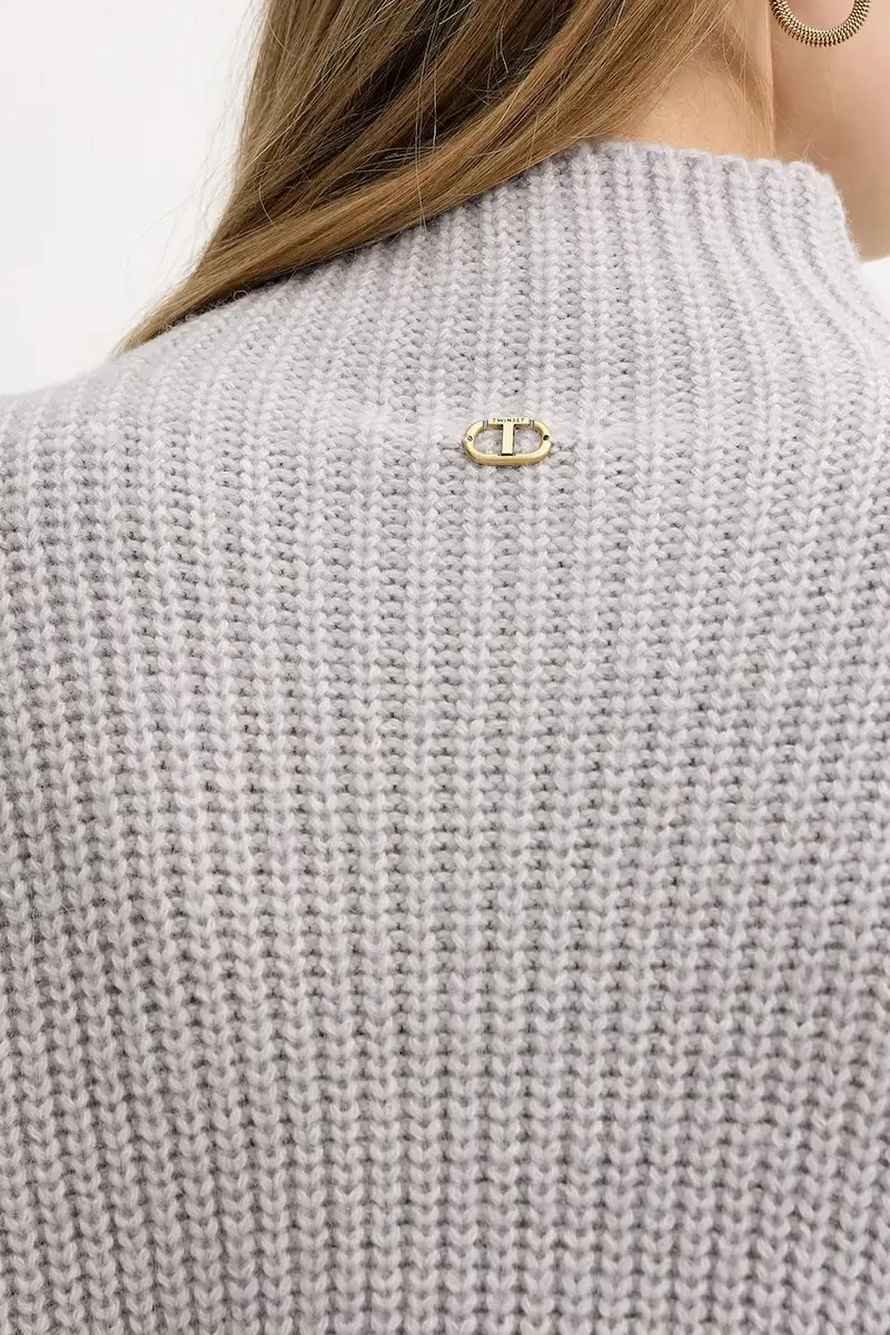 maglione con lana Grigio miniatura 5