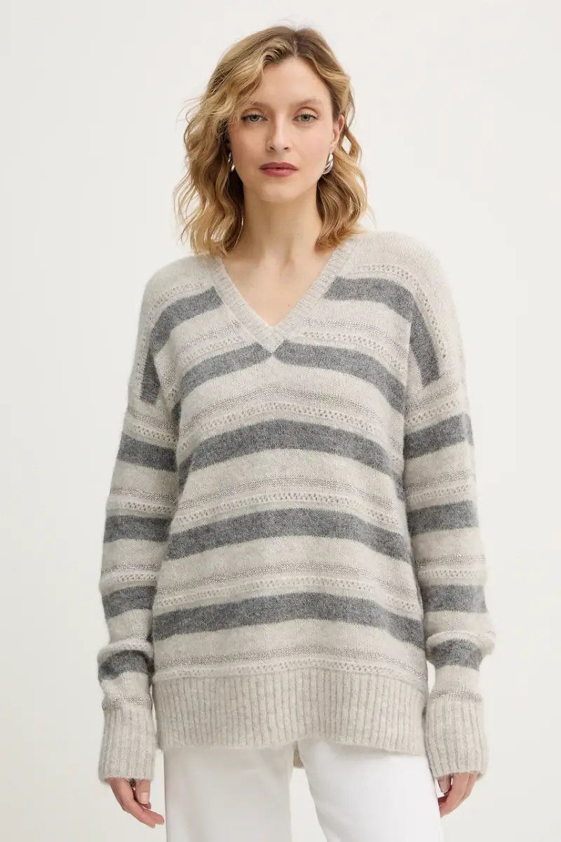 maglione con lana Grigio