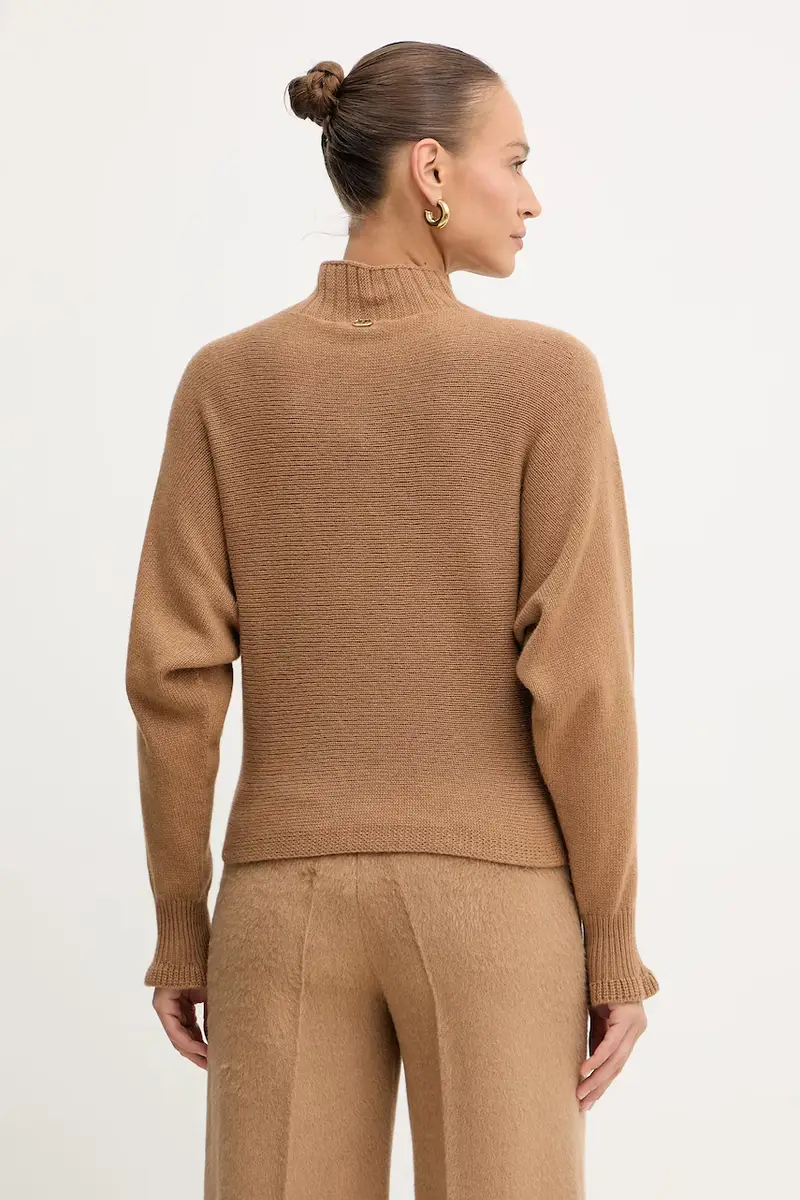 maglione con lana Marrone miniatura 3