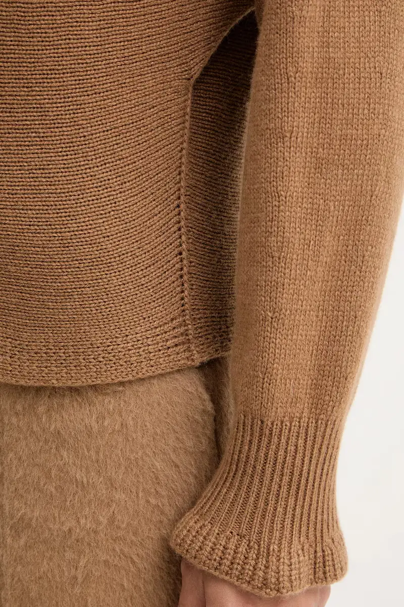 maglione con lana Marrone miniatura 5