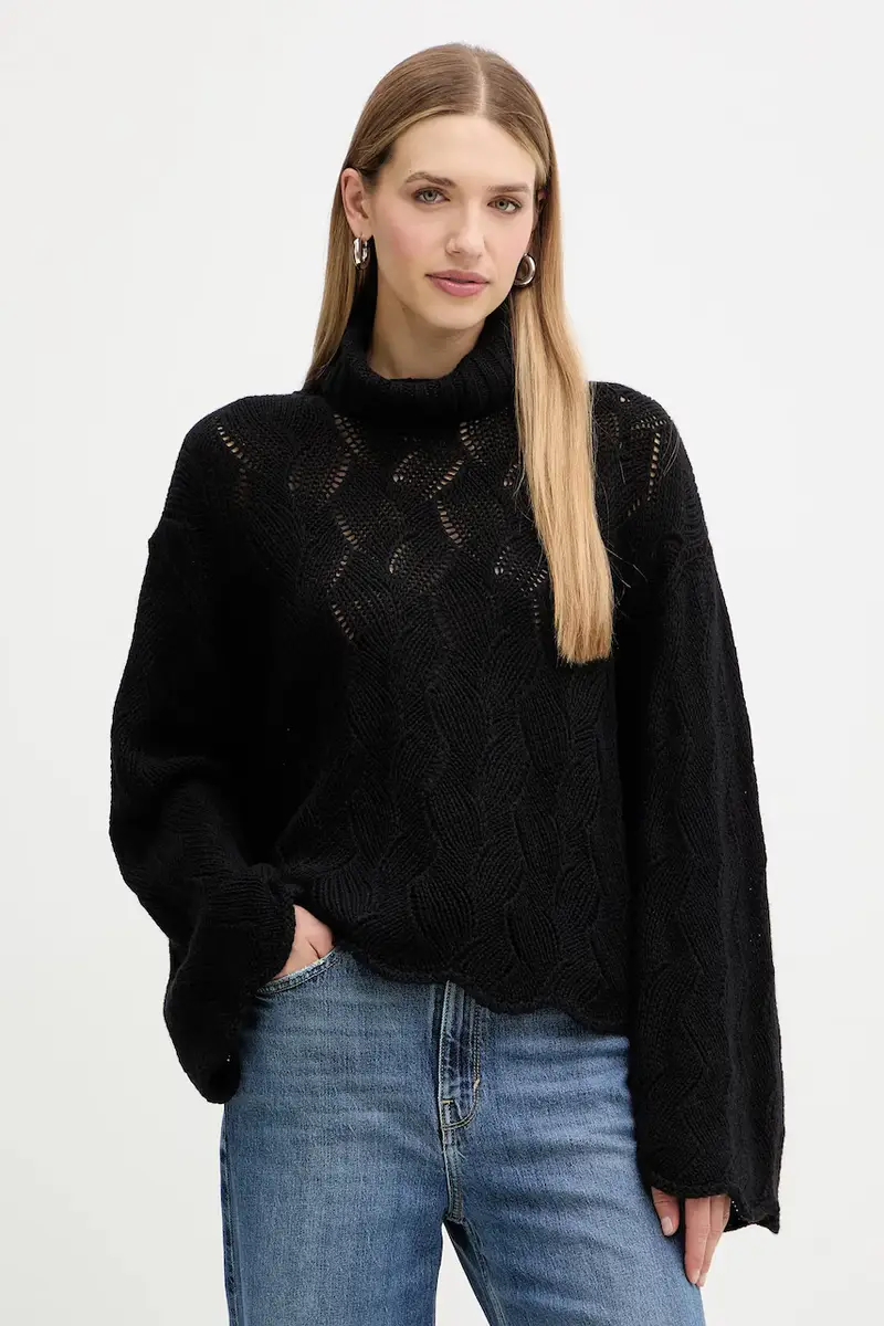 maglione con lana Nero