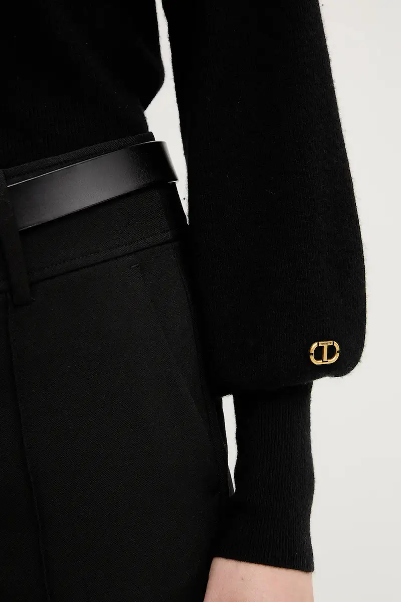 maglione con lana Nero miniatura 5