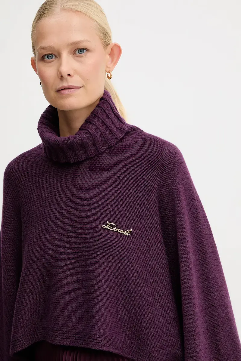 maglione con lana Violetto miniatura 4