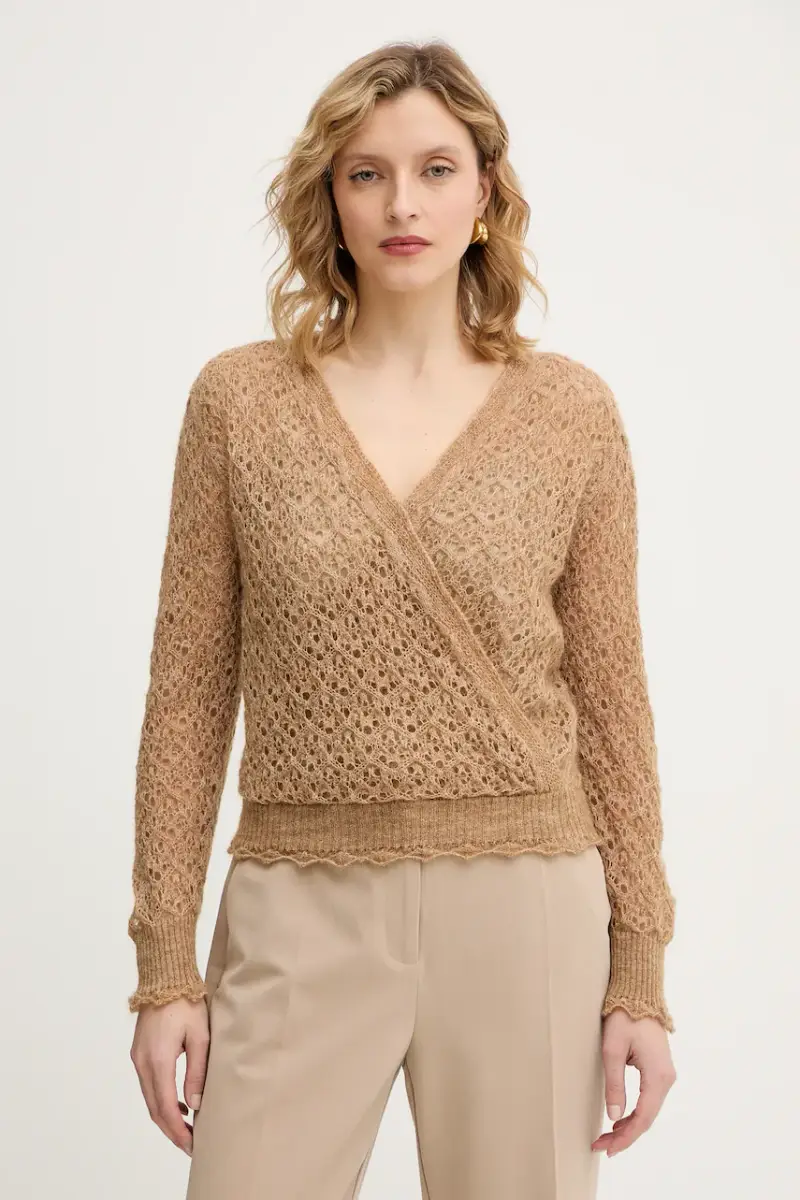 maglione con mohair Beige