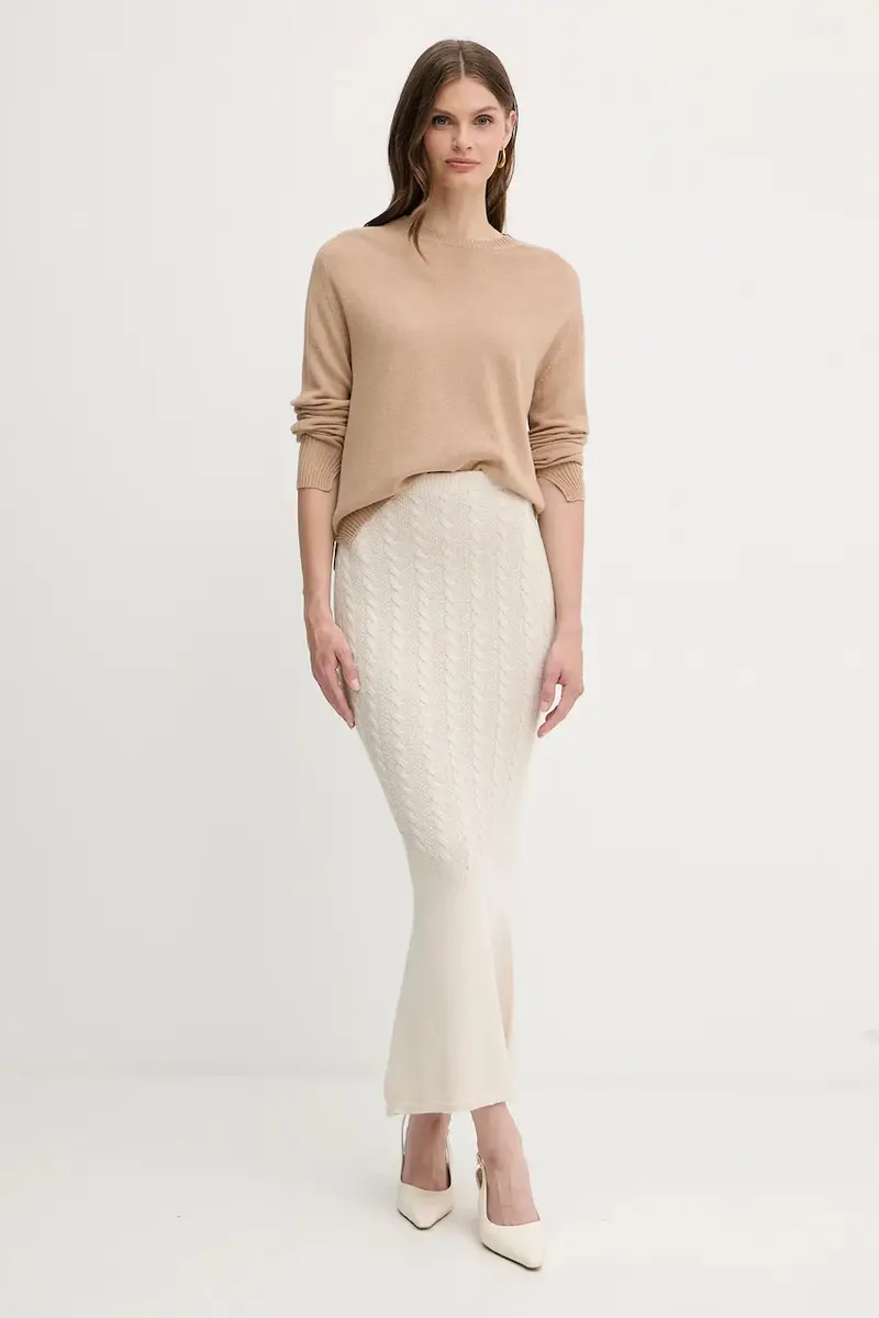 maglione in lana Beige miniatura 2