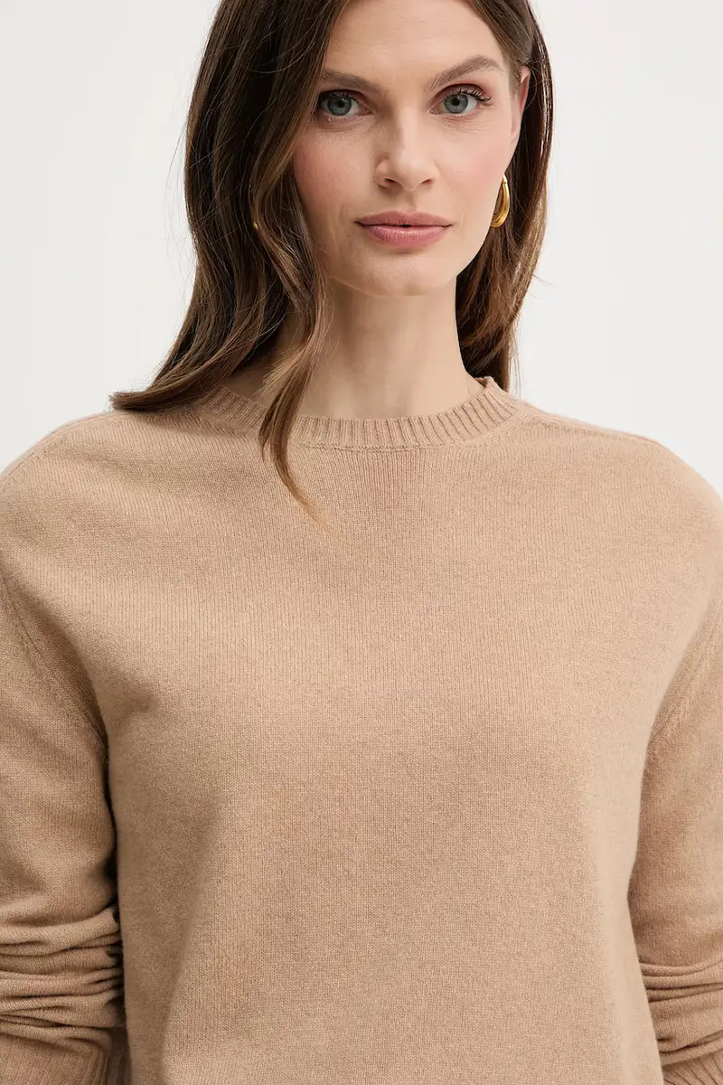 maglione in lana Beige miniatura 4