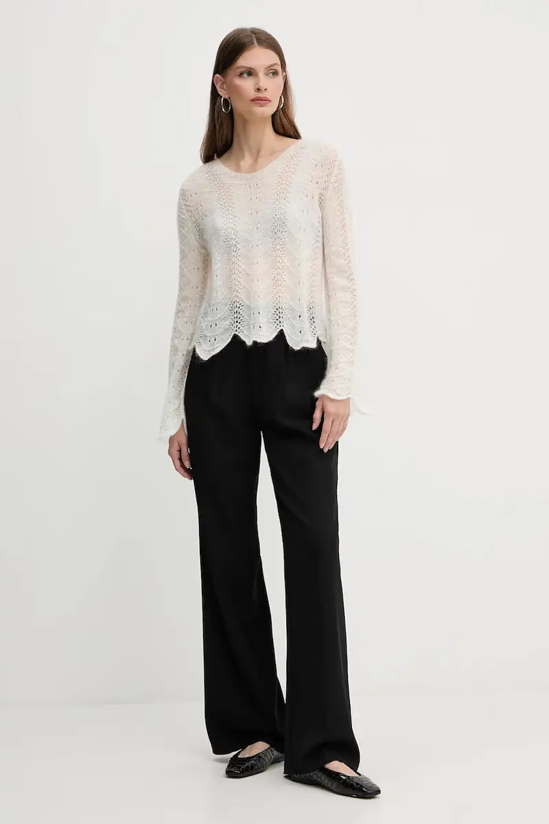 maglione in lana Beige miniatura 2