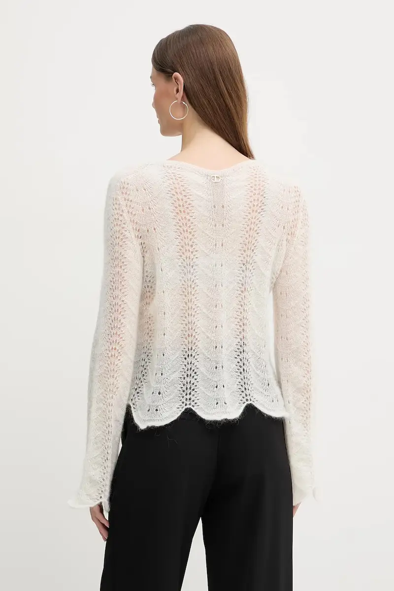 maglione in lana Beige miniatura 3