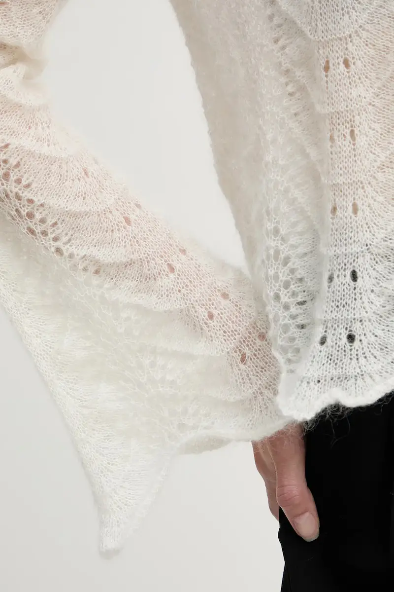 maglione in lana Beige miniatura 5