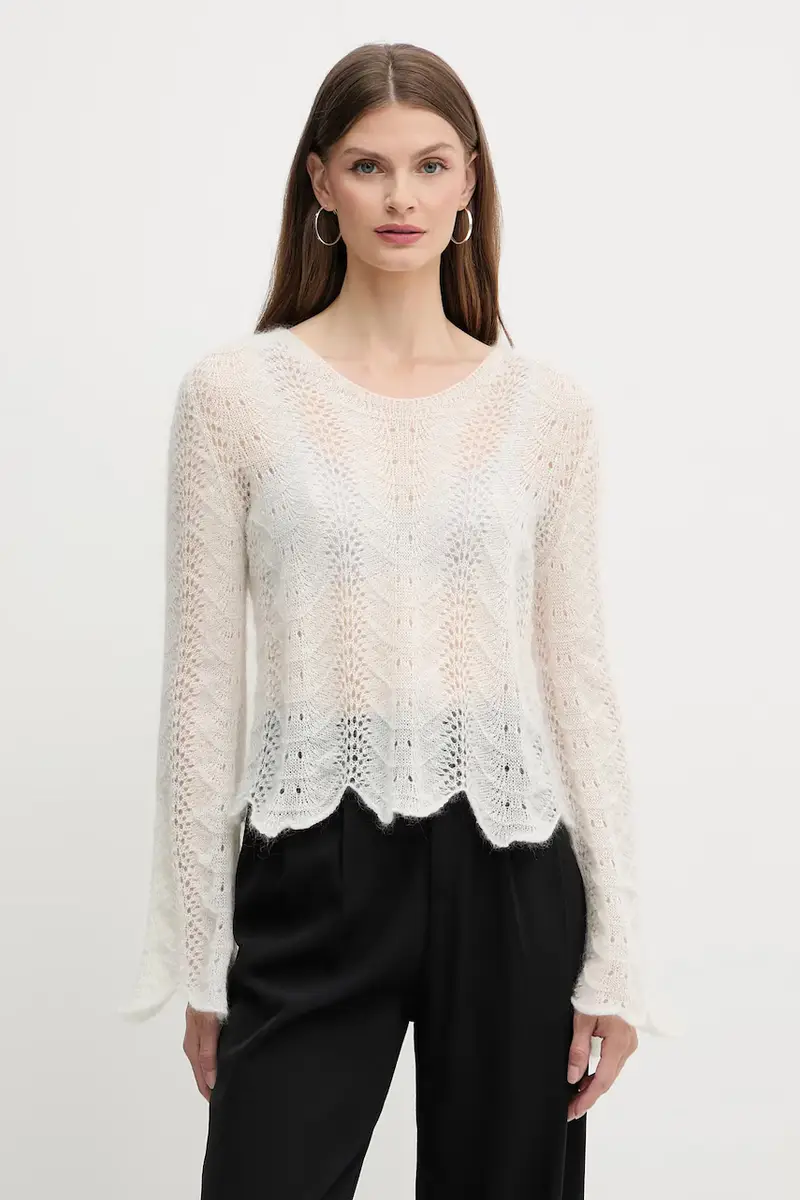 maglione in lana Beige