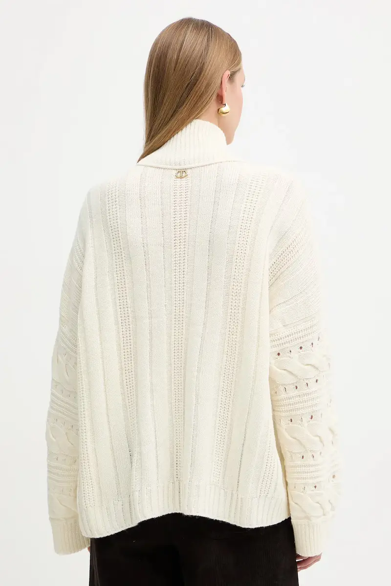 maglione in lana Beige miniatura 3