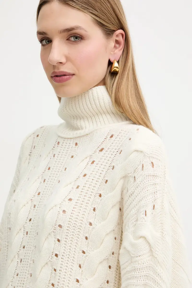 maglione in lana Beige miniatura 4