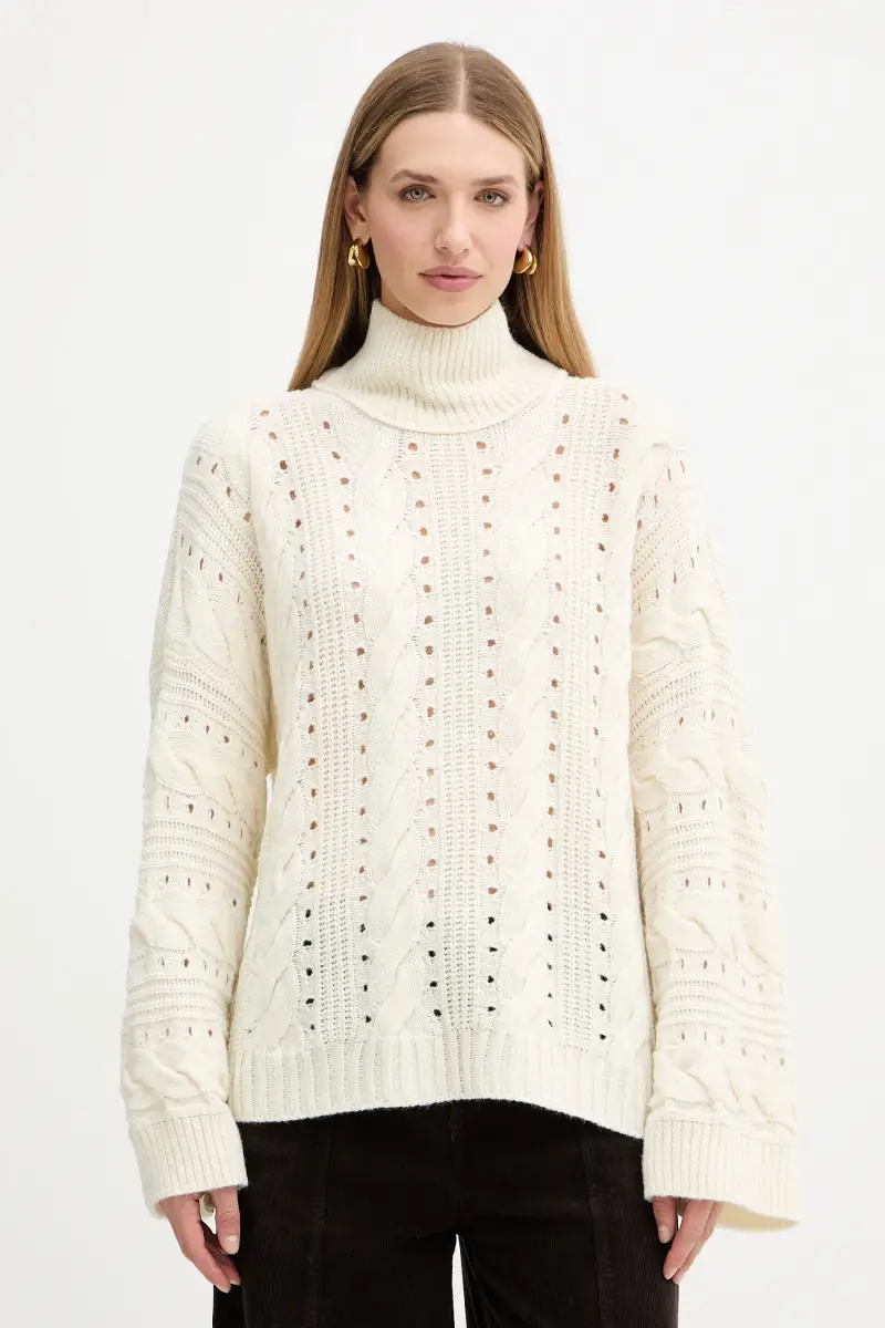 maglione in lana Beige