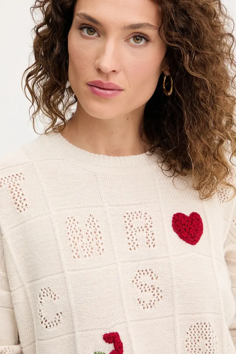 maglione in lana Beige miniatura 4