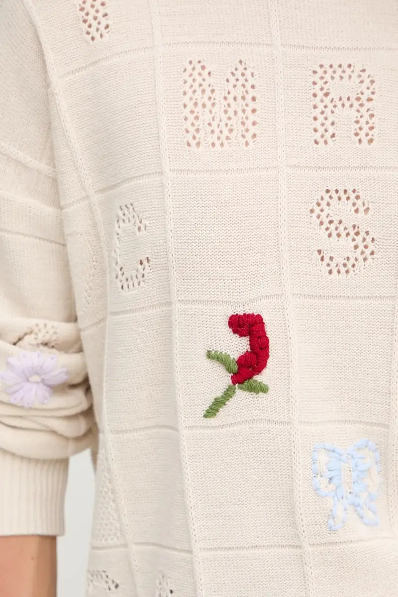 maglione in lana Beige miniatura 5