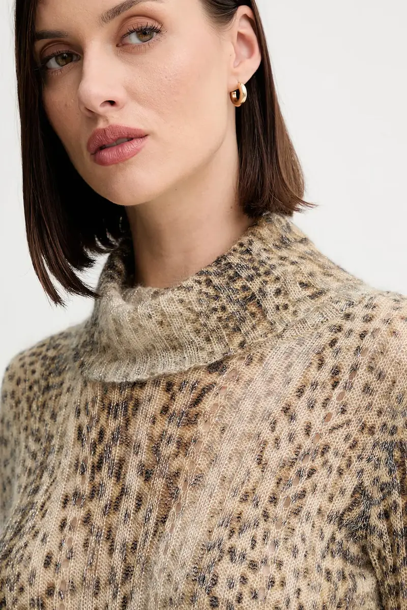 maglione in lana Beige miniatura 4