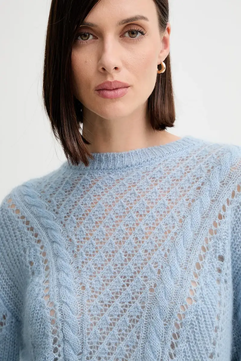 maglione in lana Blu miniatura 4