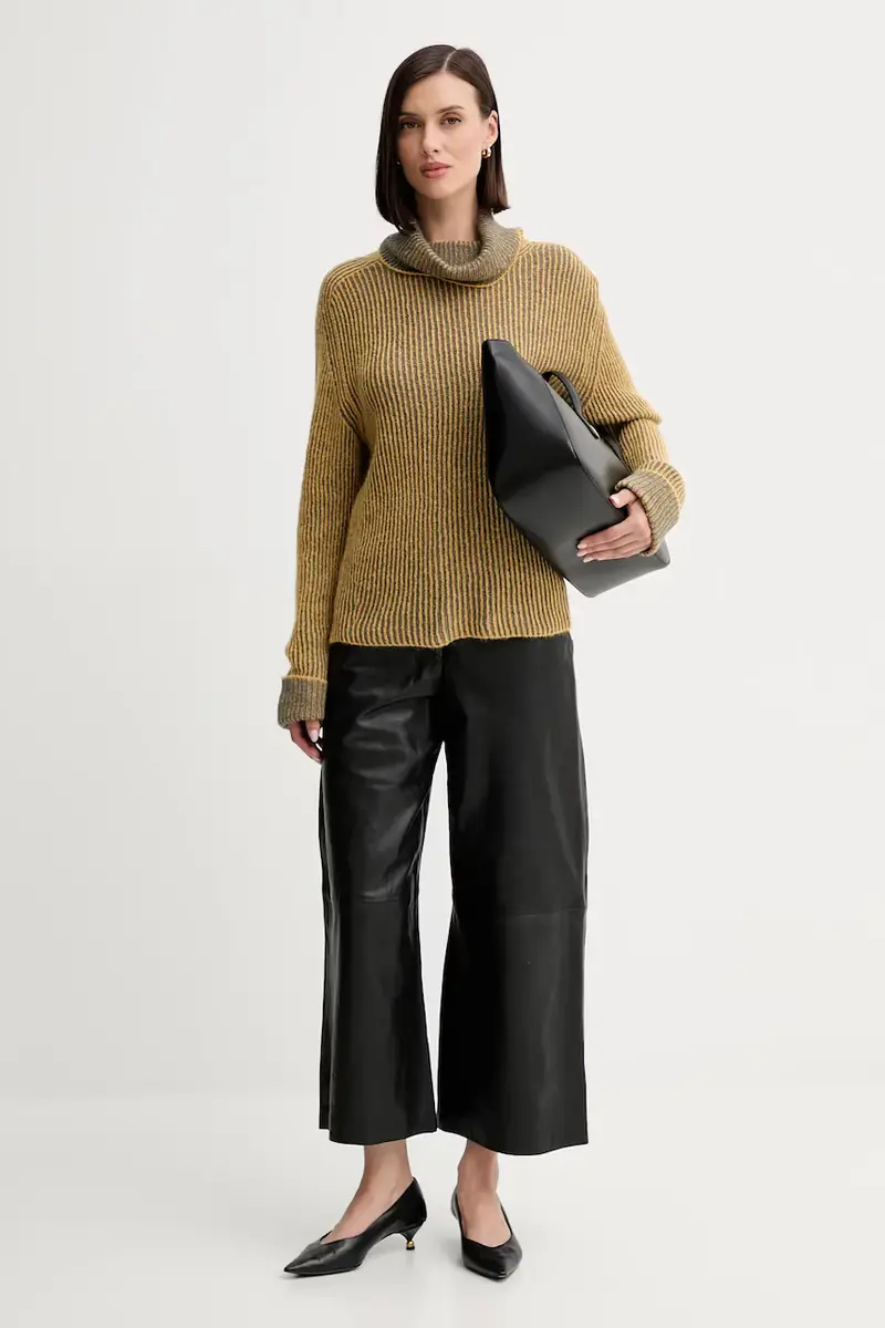 maglione in lana Giallo miniatura 2