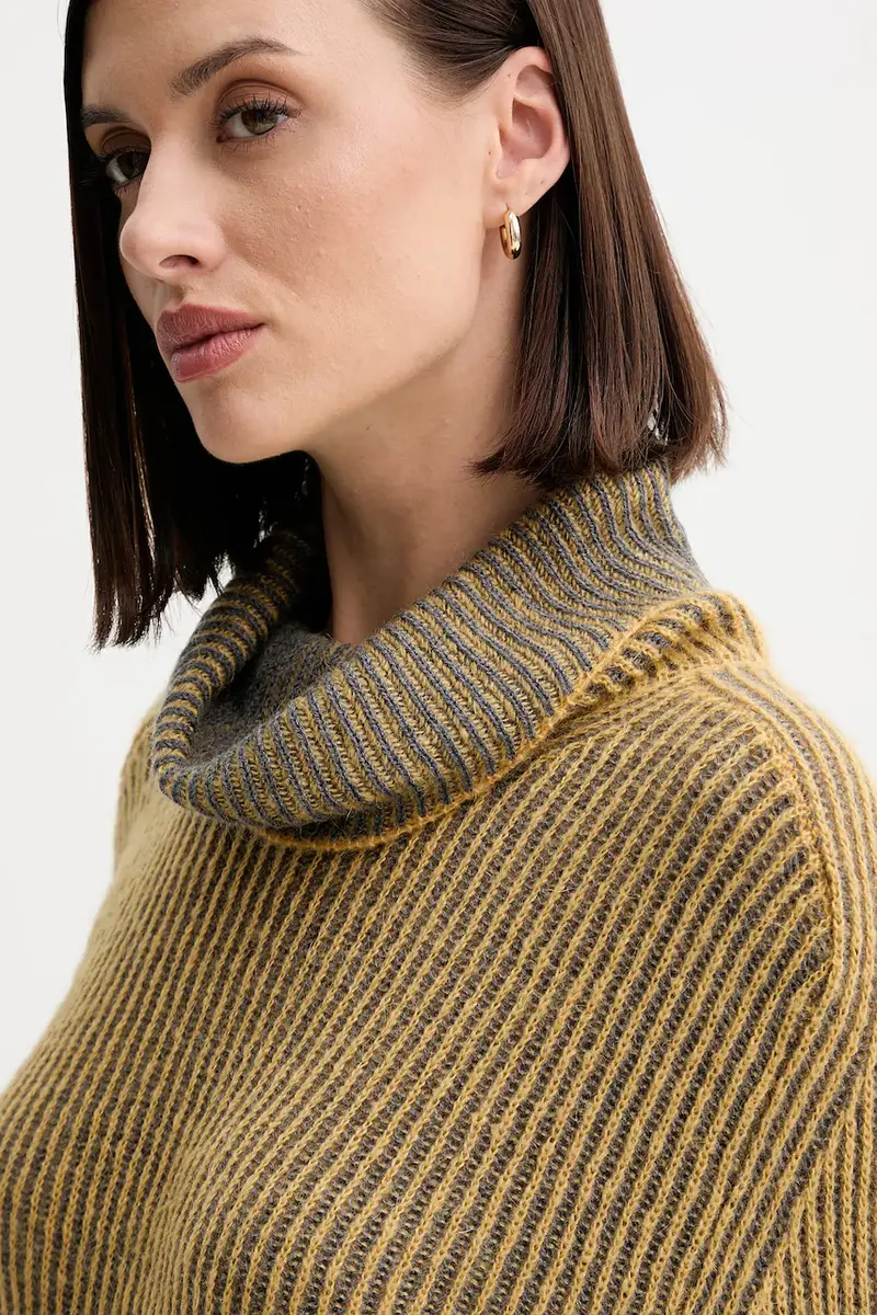 maglione in lana Giallo miniatura 4