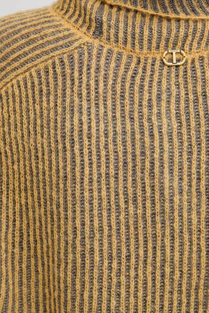 maglione in lana Giallo miniatura 5