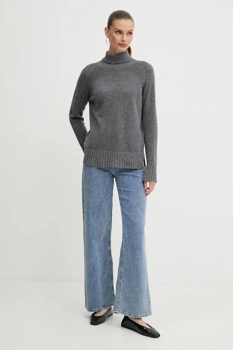 maglione in lana Grigio miniatura 2