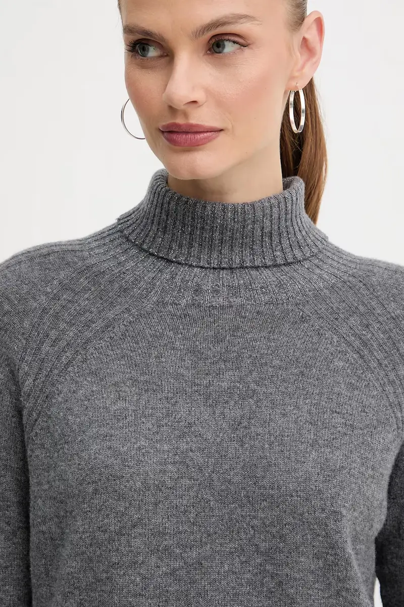 maglione in lana Grigio miniatura 4