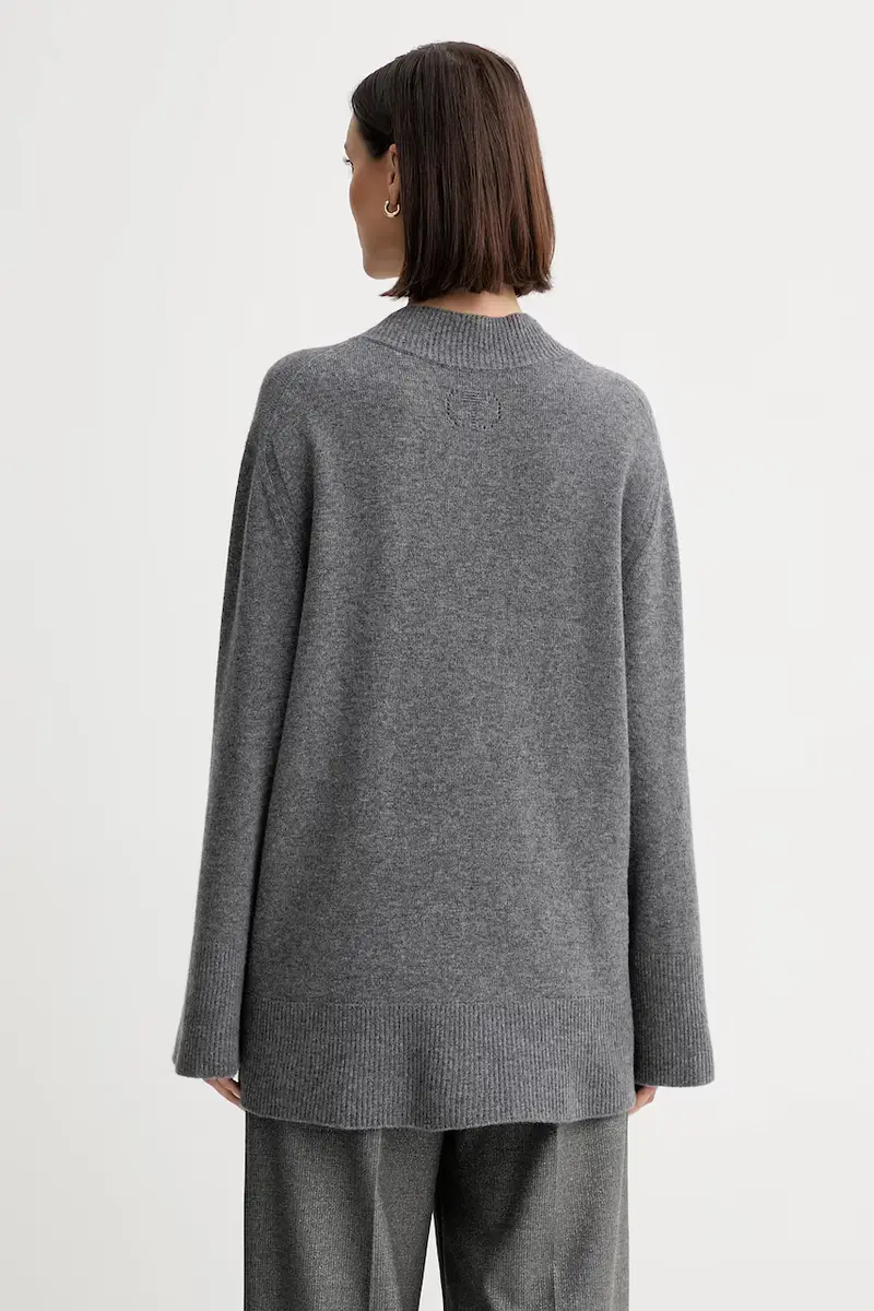 maglione in lana Grigio miniatura 3