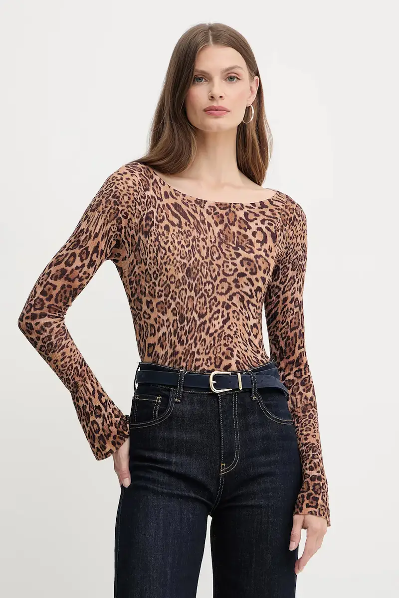 maglione in lana Marrone