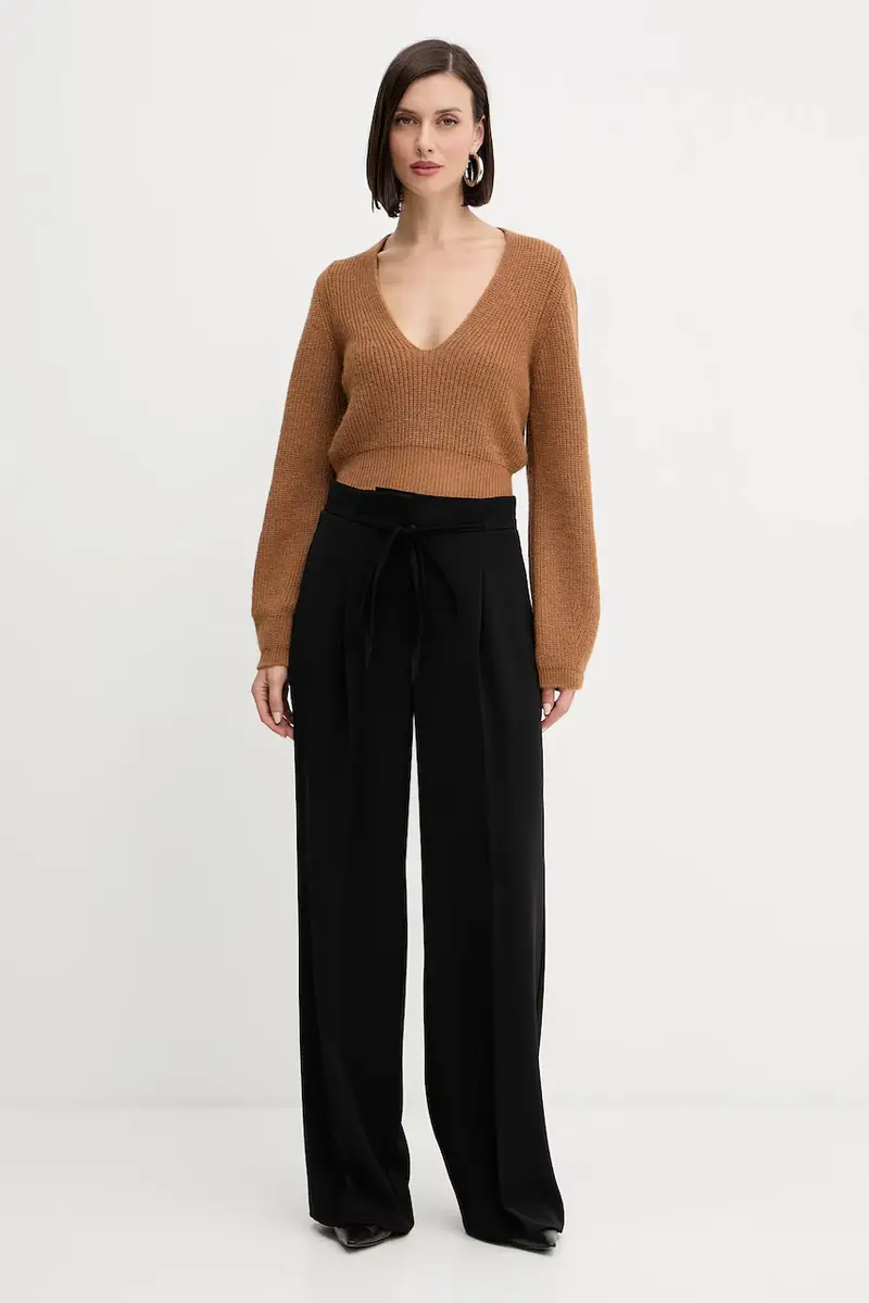 maglione in lana Marrone miniatura 2