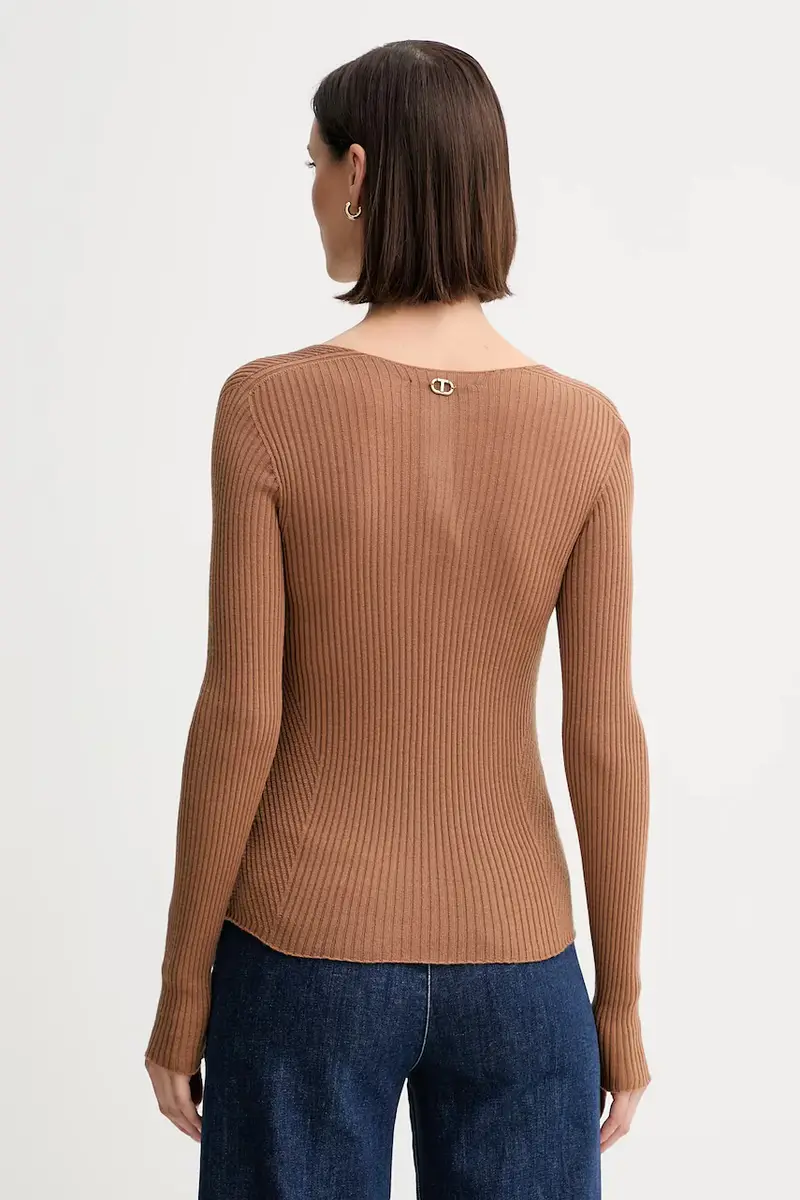 maglione in lana Marrone miniatura 3