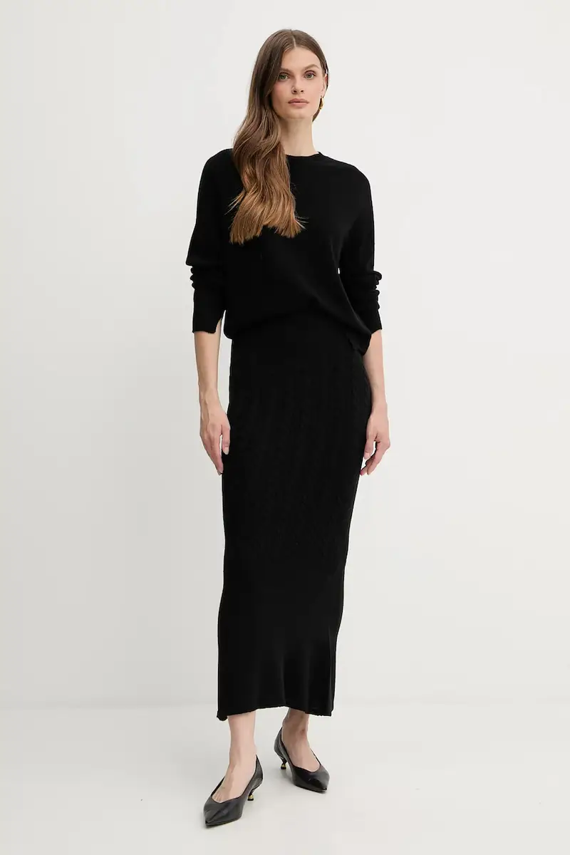 maglione in lana Nero miniatura 2