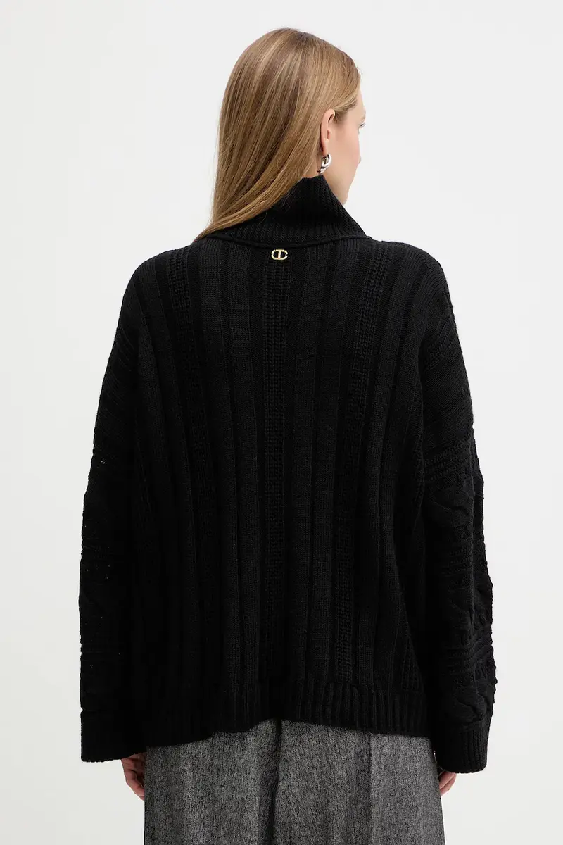 maglione in lana Nero miniatura 3