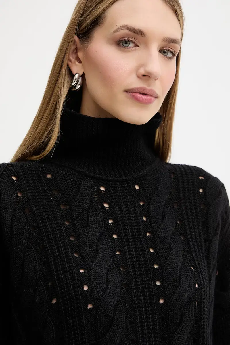 maglione in lana Nero miniatura 4