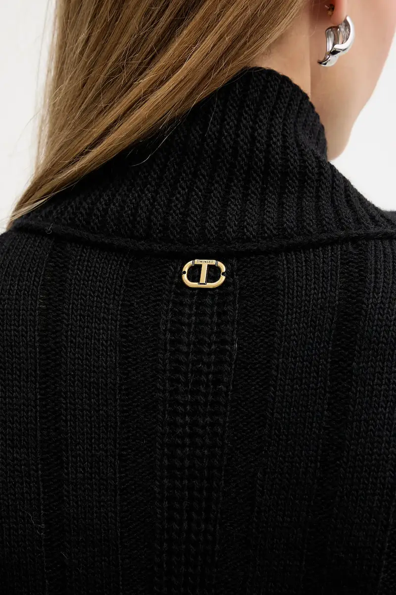 maglione in lana Nero miniatura 5