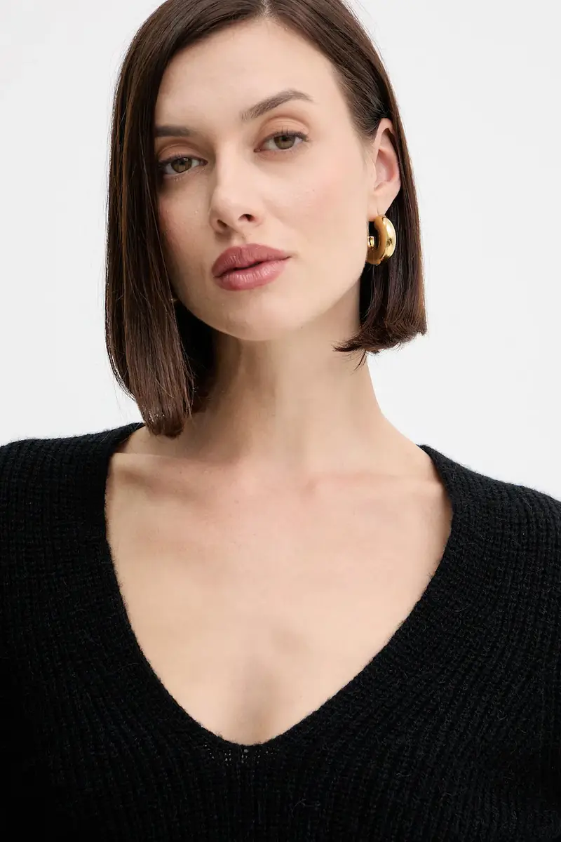 maglione in lana Nero miniatura 4