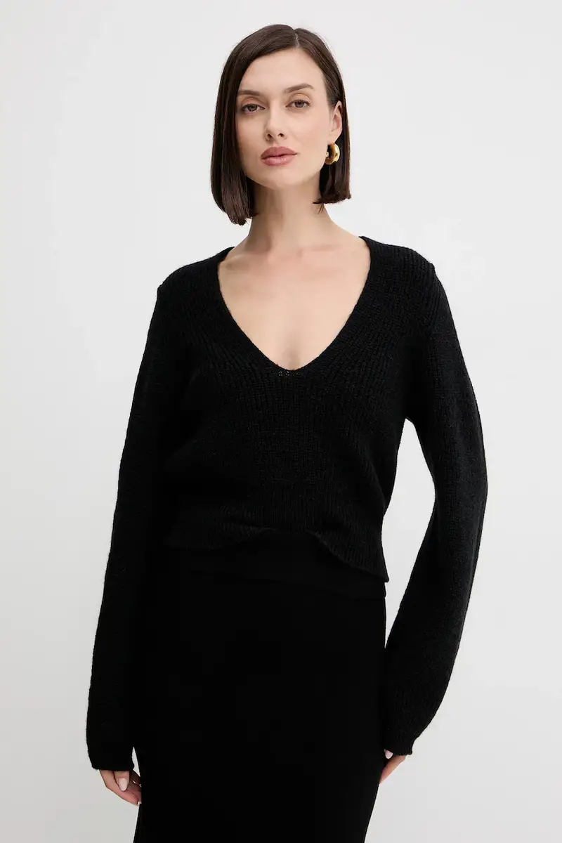 maglione in lana Nero