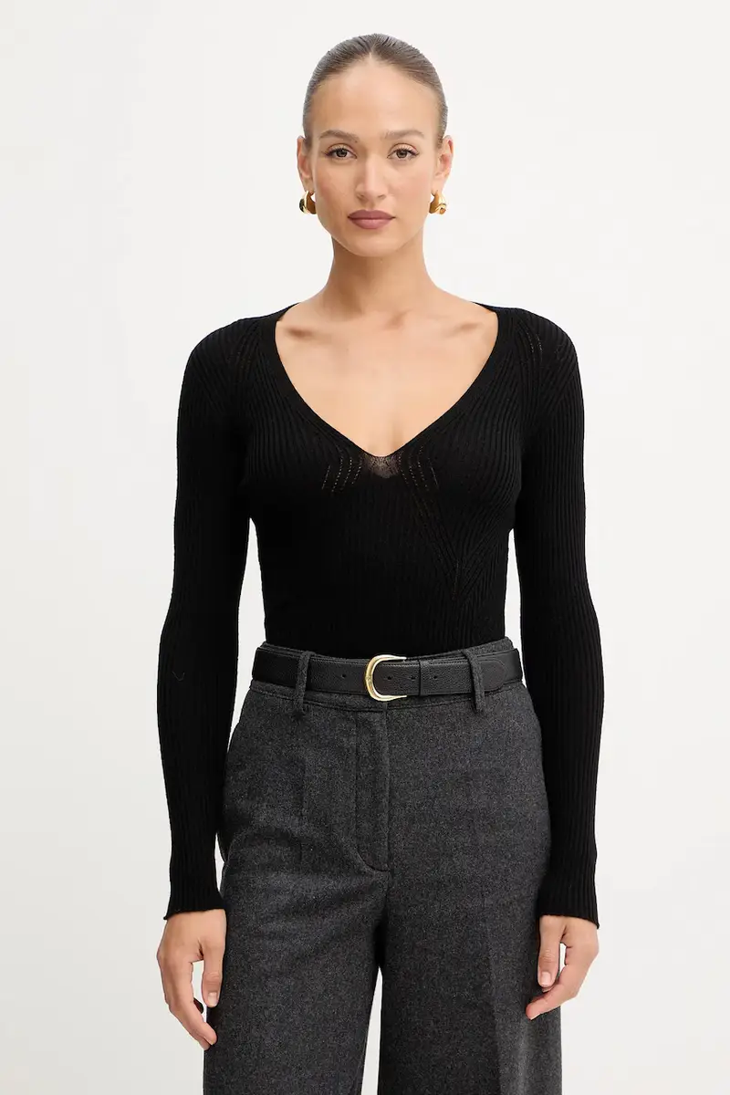 maglione in lana Nero