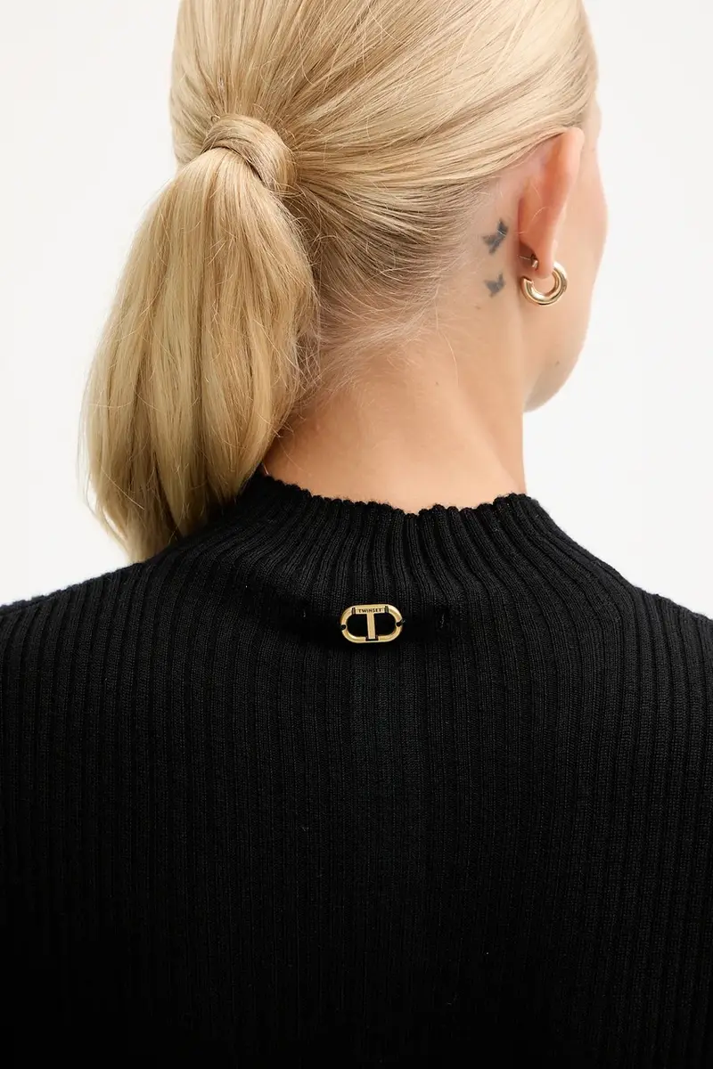 maglione in lana Nero miniatura 5