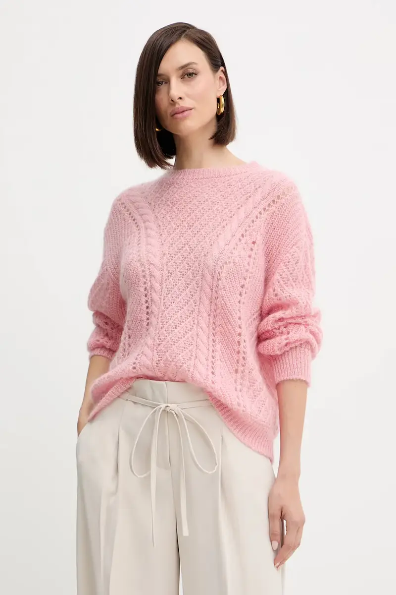 maglione in lana Rosa