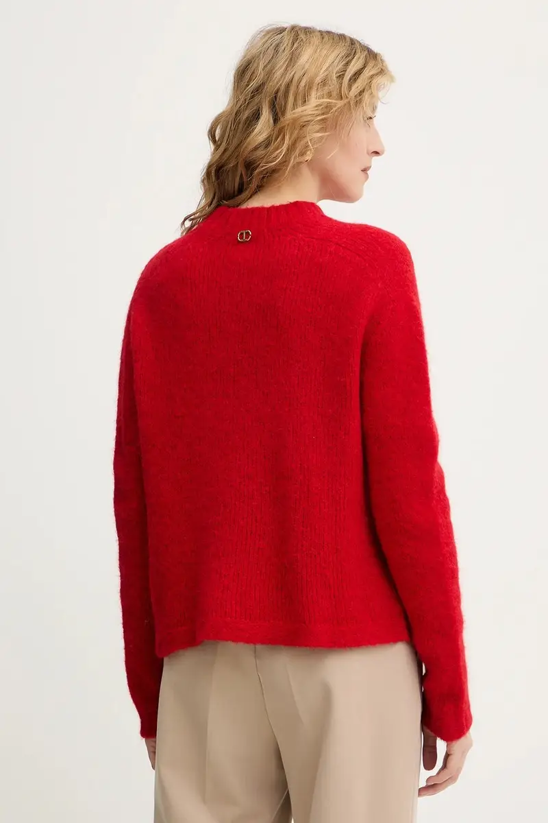 maglione in lana Rosso miniatura 3