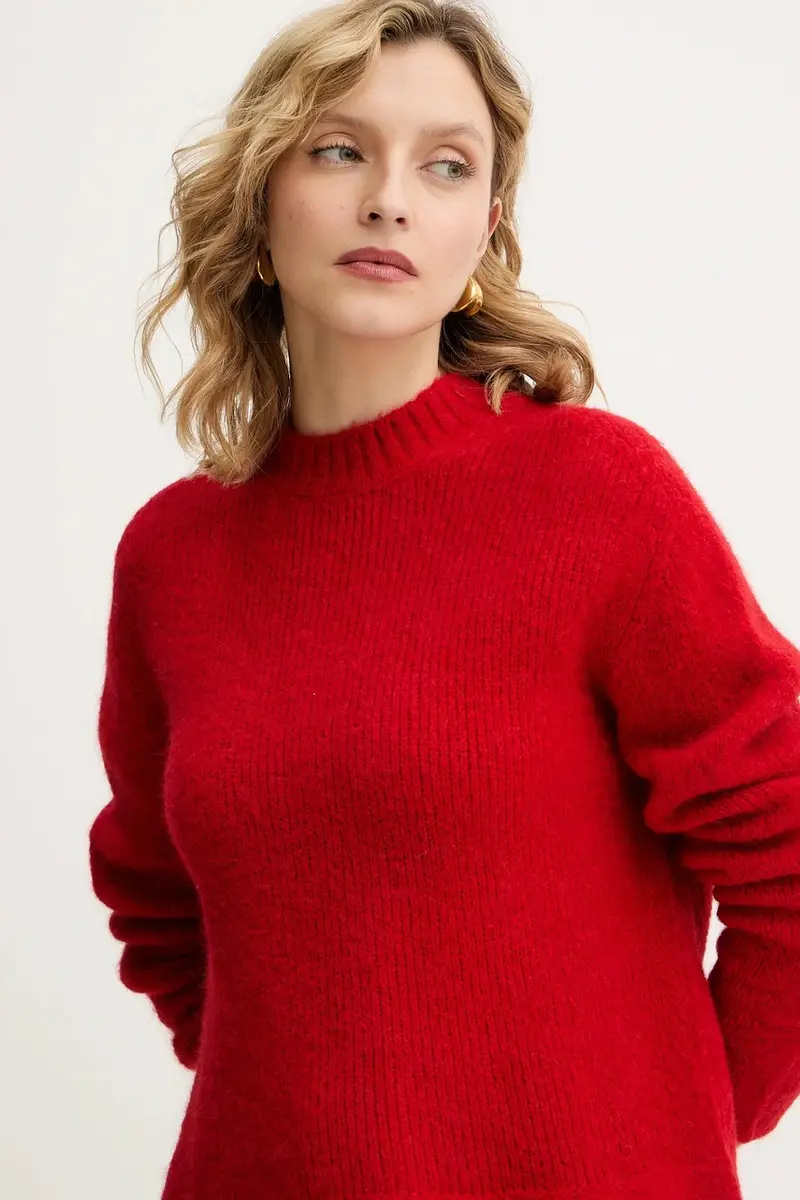 maglione in lana Rosso miniatura 4