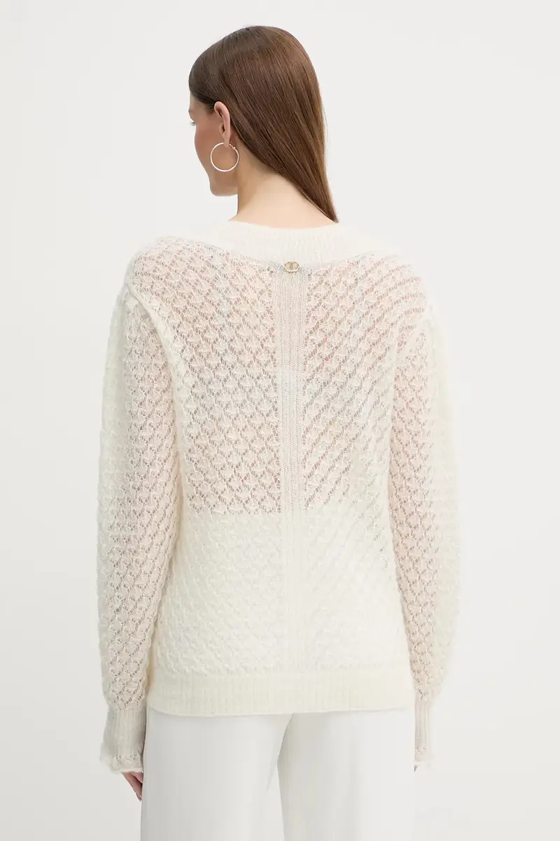 maglione in misto lana Beige miniatura 3