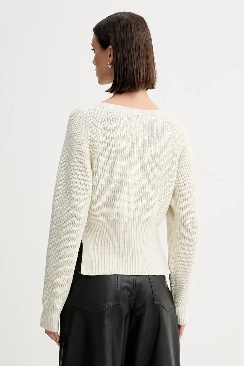 maglione in misto lana Beige miniatura 3