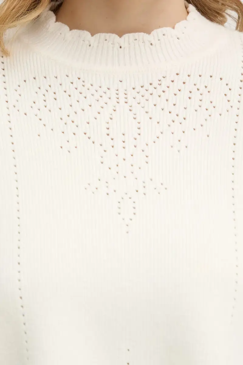 maglione in misto lana Beige miniatura 5